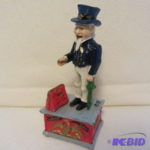 lot 17 image: Uncle Sam Cast Mechanical Bank
