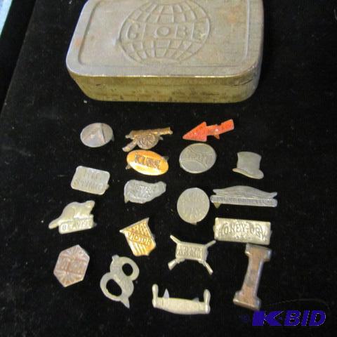 lot 194 image: Tin Mini Pins
