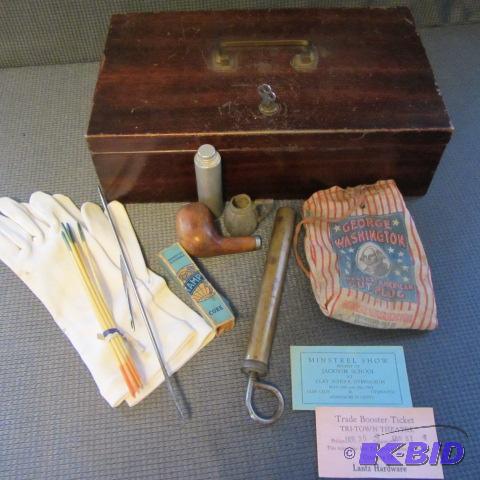 lot 212 image: Lock Box, Tobacco, Show Tickets