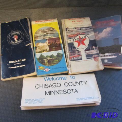 lot 222 image: Saab Atlas, Texaco Maps