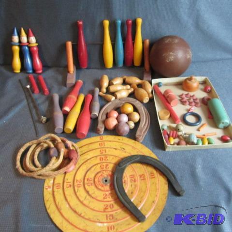 lot 238 image: Vintage Wood Games