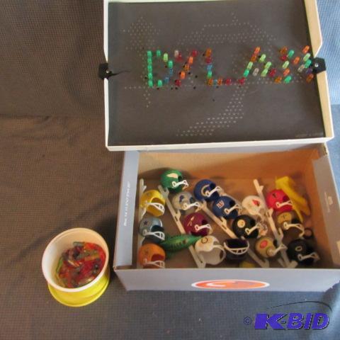 lot 248 image: Lite Brite, Mini Helmets