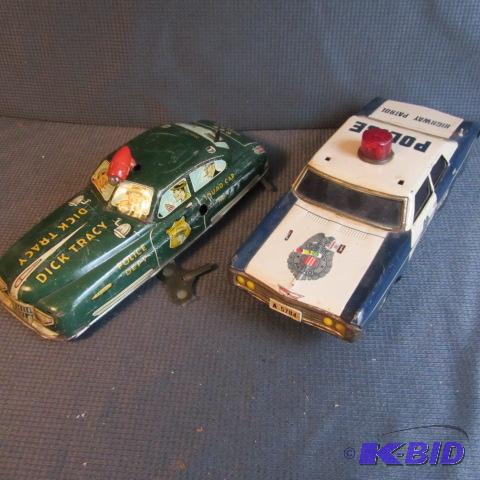lot 258 image: Windup Dick Tracy & Police Cars