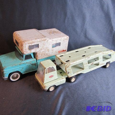 lot 268 image: Tonka Car Carrier & Pickup
