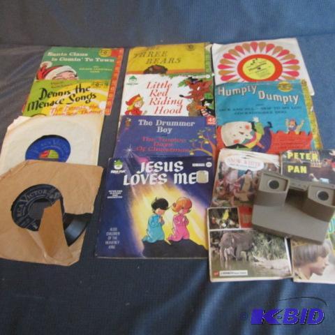 lot 280 image: Childrens Records & Viewmaster