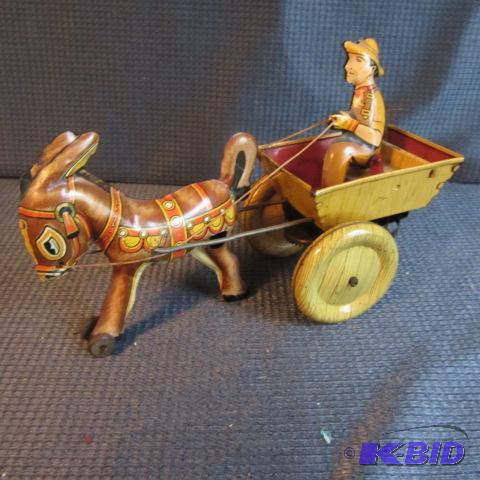 lot 302 image: Marx Donkey & Cart