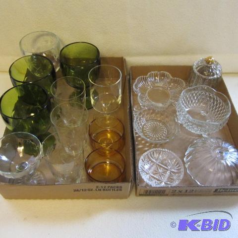 lot 45 image: Fancy Glasses & Relish Dishes