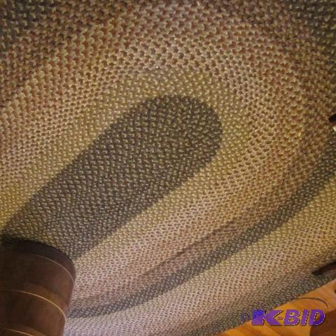 lot 5 image: Oval Braided Rug