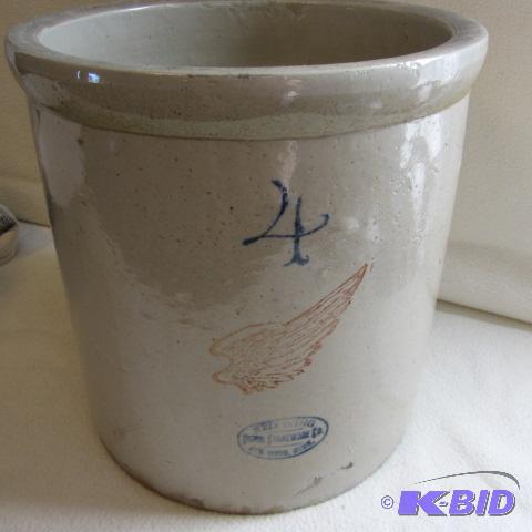 lot 58 image: Red Wing 4 Gallon Crock