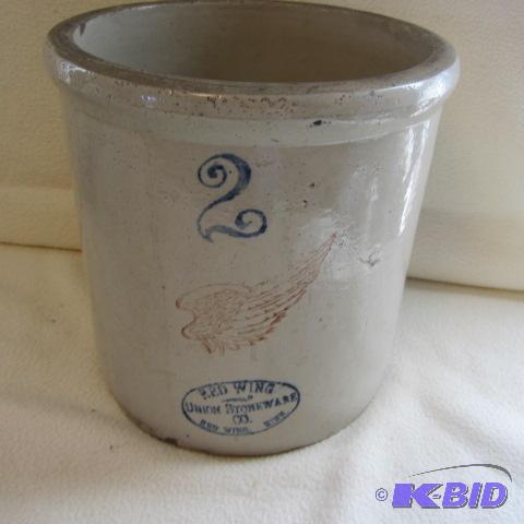 lot 60 image: Red Wing 2 Gallon Crock
