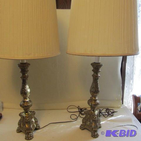 lot 92 image: Cast Table Lamps