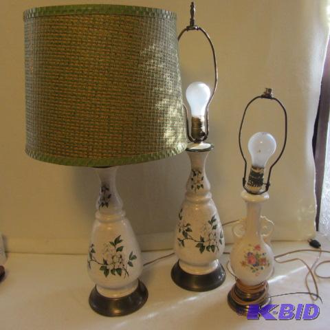 lot 93 image: Dogwood Ceramic Lamps