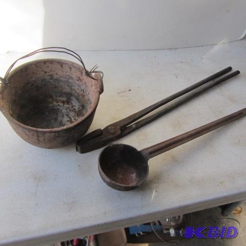 Melting Pot, Ladle, Pliers