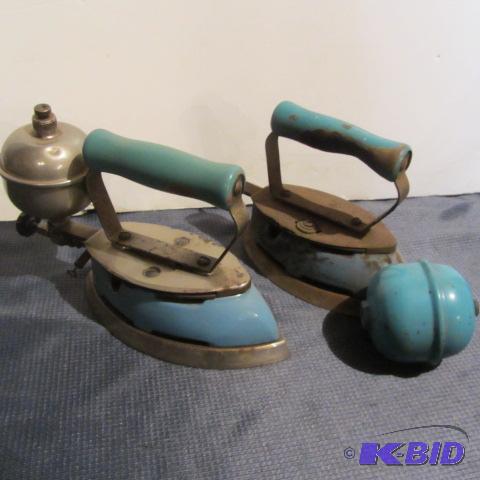 Two Coleman Gas Irons