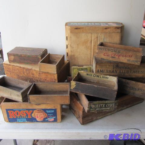 Wooden Cheese & Fruit Boxes