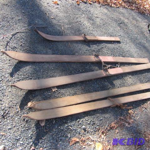 Vintage Wooden Skis