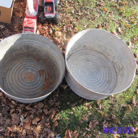 Galvanized Wash Tubs