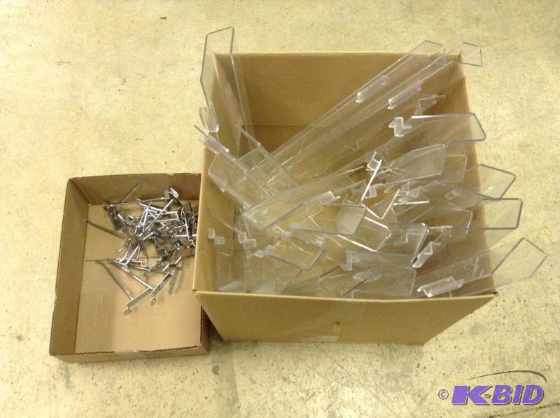 Clear Slatwall Bins & Hooks