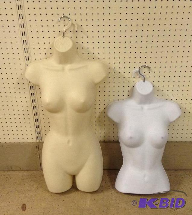 2 Female Mannequin Form Hanging Displays