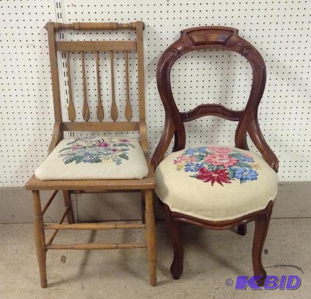 Two Needle Point Chairs