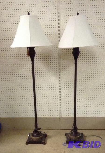 Pair Matching Floor Lamps