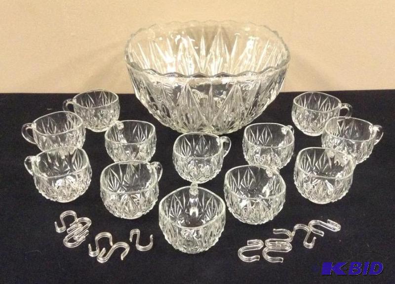 Vintage Punch Bowl Set