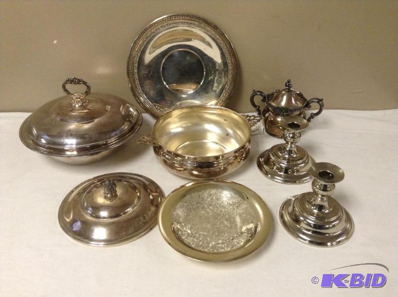Assortment Silverplate Serving Pieces