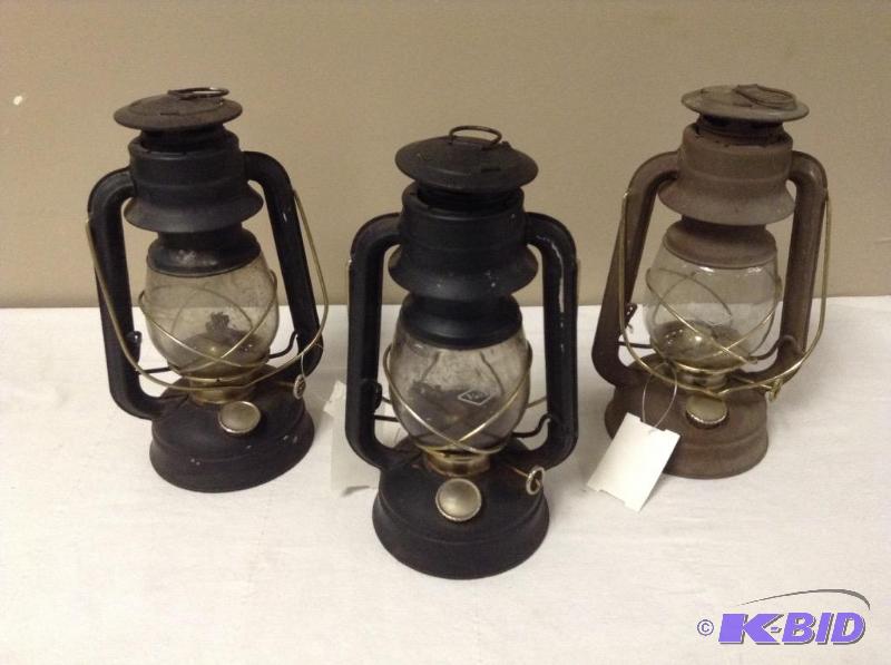 3 V&O Railroad Lanterns
