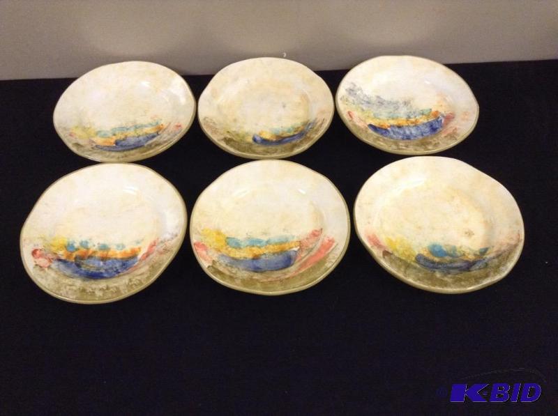 6 Italian Dinner Plates