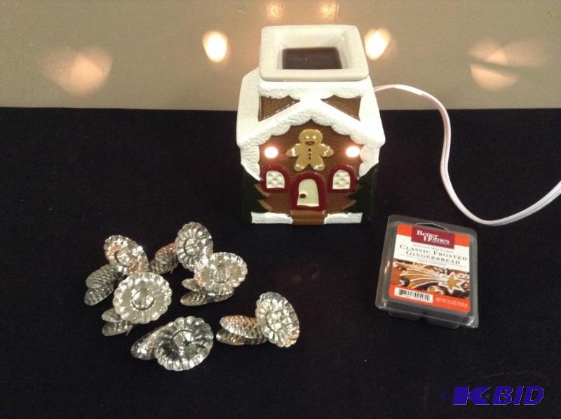 Better Homes & Gardens Gingerbread Candle Warmer & Vintage Tree Candle Holders