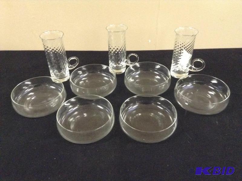 Clear Glass Bowls & Mugs
