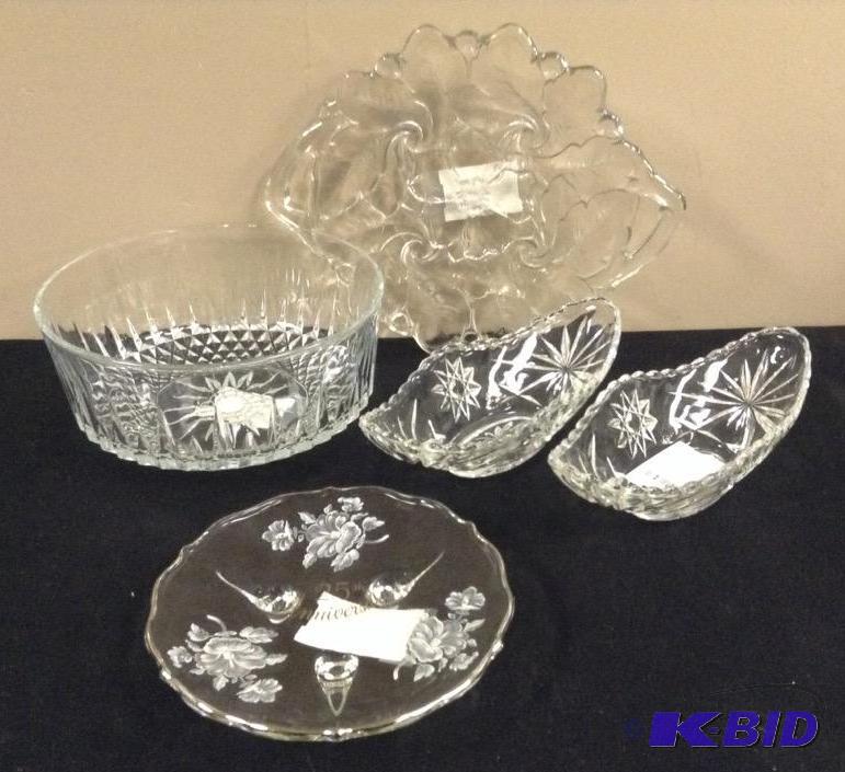 Clear Glass Serving Pieces