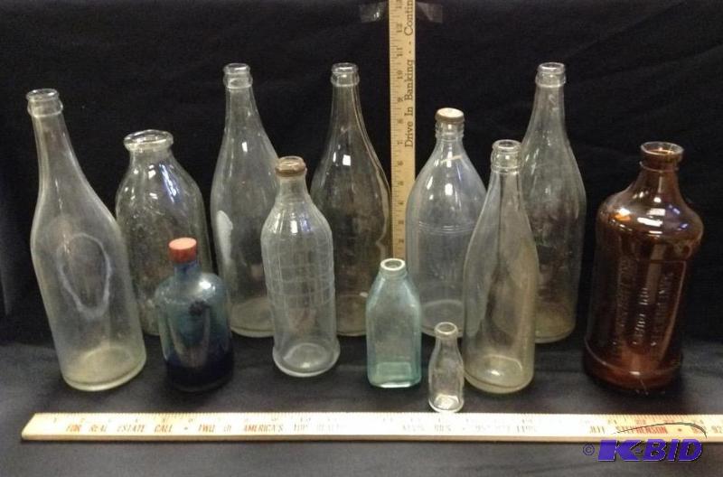 lot 1 image: Selection of Old Bottles