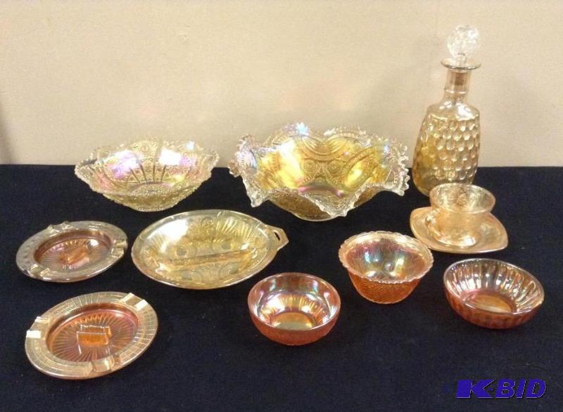 lot 109 image: Marigold Carnival Glass
