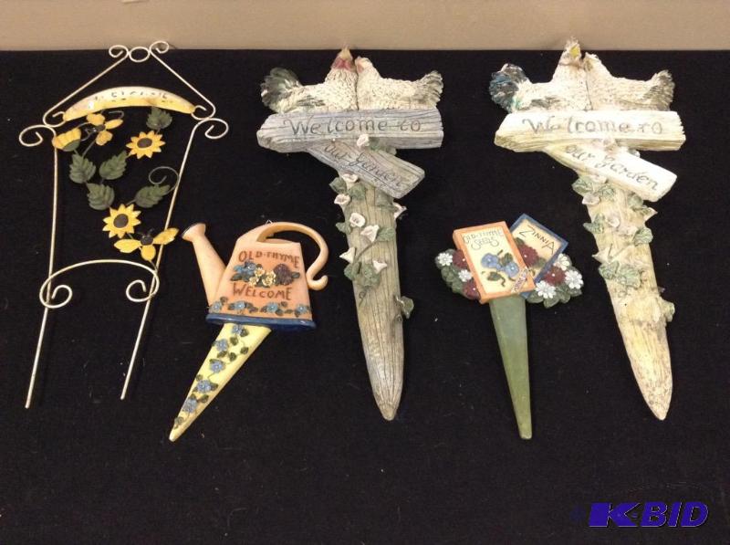 lot 113 image: Decorative Garden Stakes