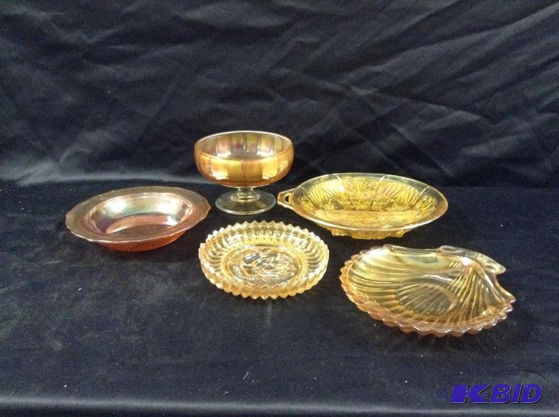 lot 154 image: Marigold Carnival Glass