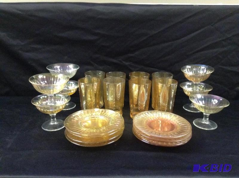 lot 45 image: IridescentCarnival Glass Assortment
