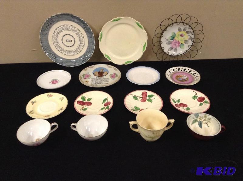 lot 98 image: Decorative Plates & Teacups