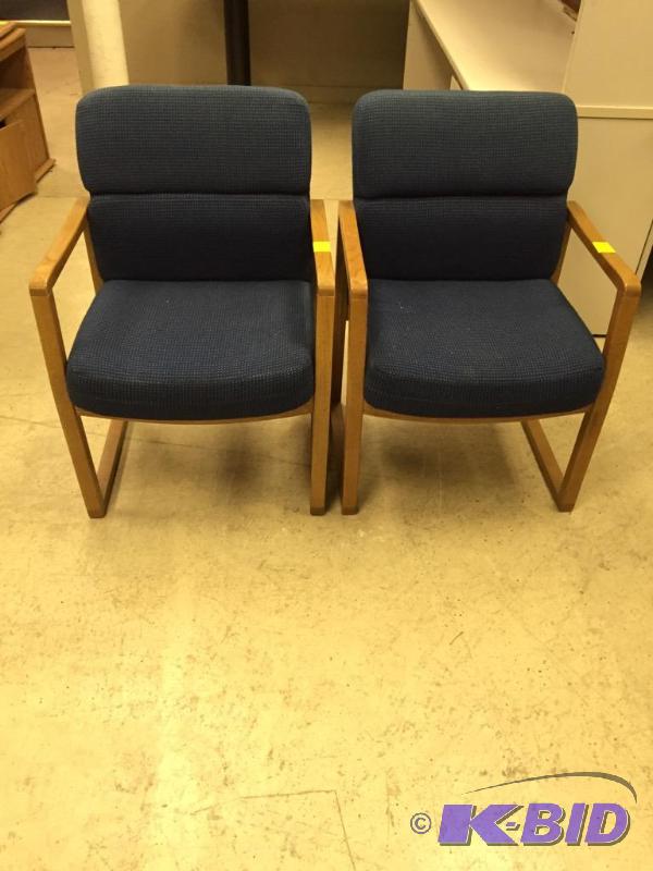 Two Upholstered SideReception Chairs