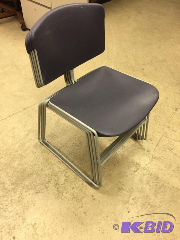 Four Stacking Side Chairs