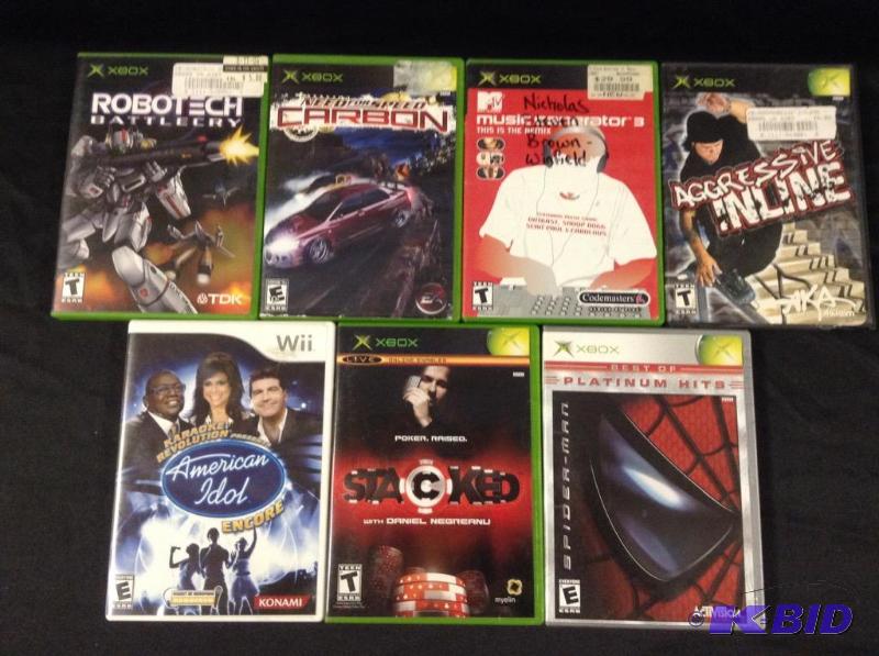 Selection of XBox Games and American Idol Wii
