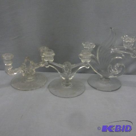 lot 126 image: Candlabras