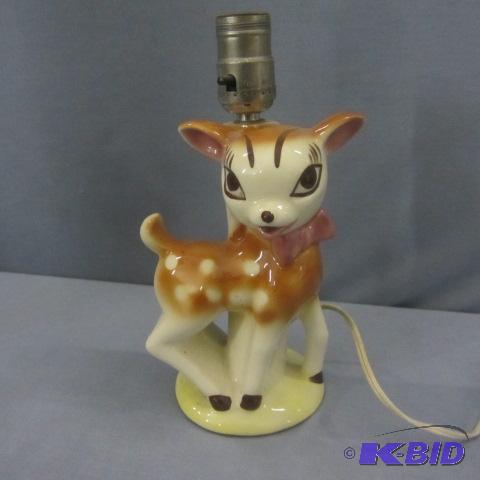 lot 133 image: Bambi Dresser Lamp