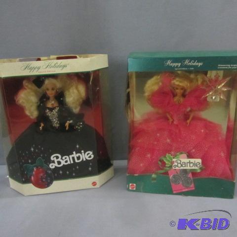lot 146 image: Holiday Barbies