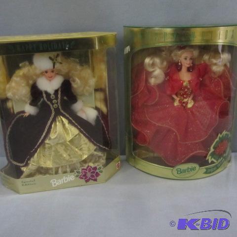 lot 147 image: Holiday Barbies