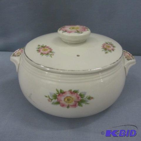 lot 70 image: Halls Rose Covered Casserole