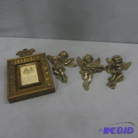 lot 96 image: Cast Angel Plaques