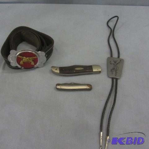 Belt, Buckle, Knives