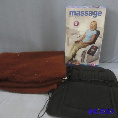 Massage Cushion, Wool Blanket