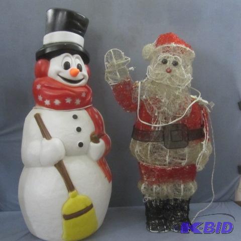 Santa, Snowman